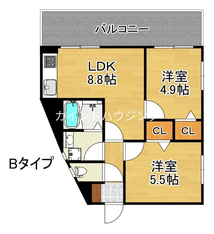 SEIKO(2LDK/3階)の間取り写真