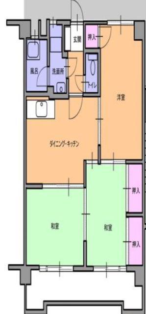 サンシティ博多II(3DK/3階)の間取り写真