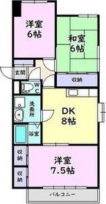 パパヒルズS(3DK/3階)の間取り写真