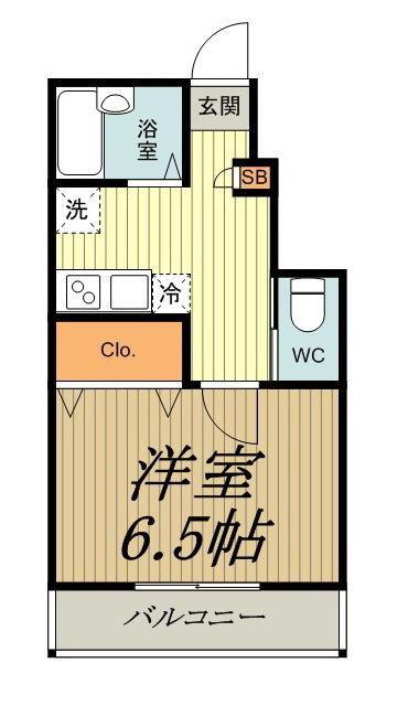 AZEST-RENT一橋学園(1K/1階)の間取り写真