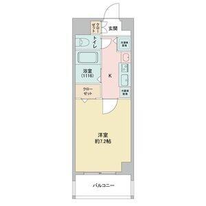 ベレーサ金山(1K/6階)の間取り写真