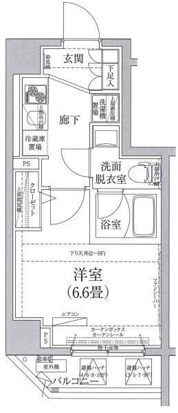 アイルイムーブル弘明寺(1K/3階)の間取り写真