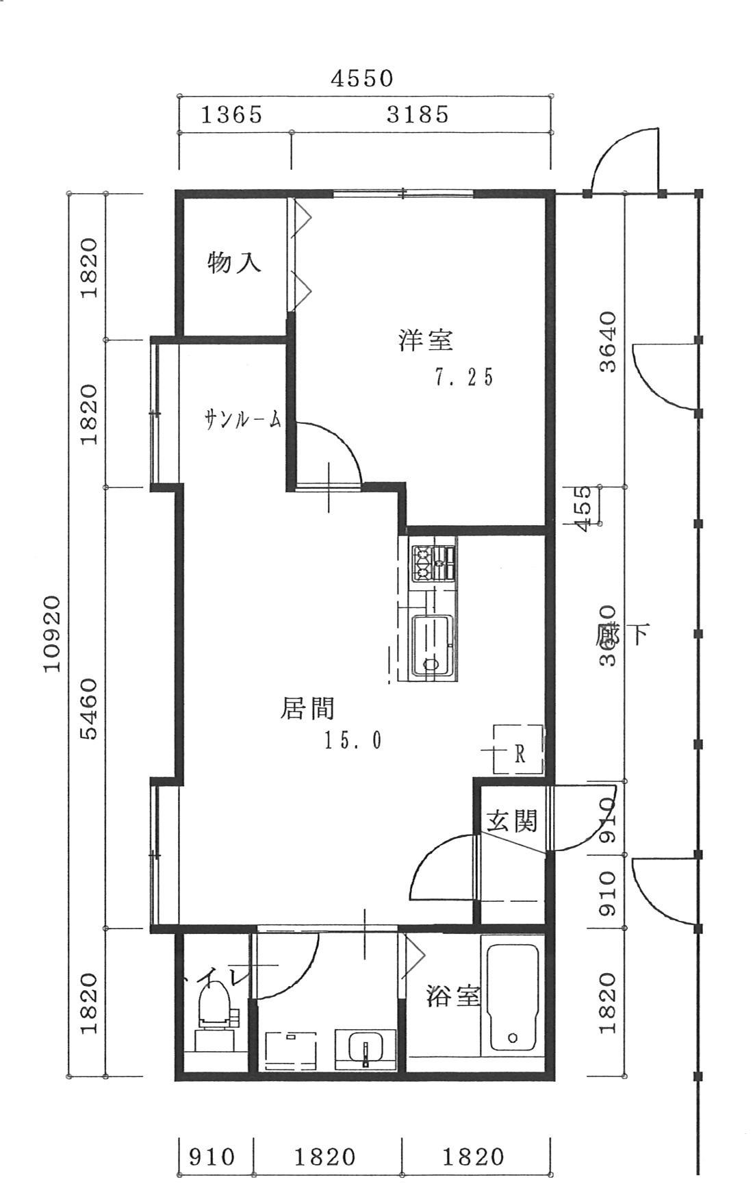 ヴィラ88(1LDK/2階)の間取り写真
