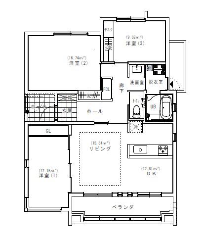 GRA-JEWE AICHI(3LDK/3階)の間取り写真