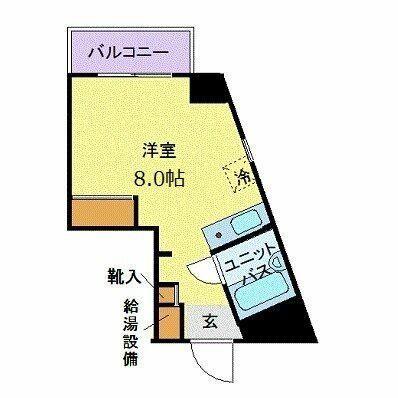 エルウイング板橋本町(ワンルーム/2階)の間取り写真