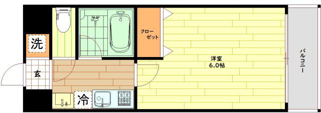 レオンコンフォート新梅田II(1K/3階)の間取り写真