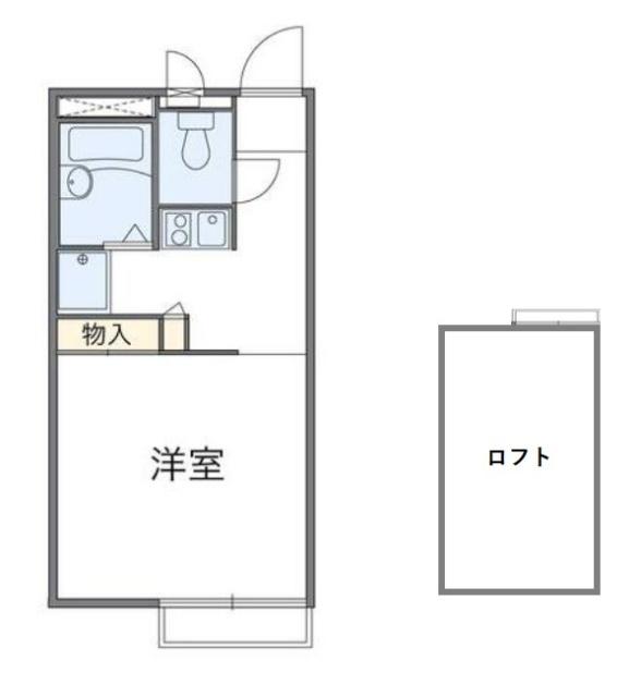 ルナコート(1K/2階)の間取り写真