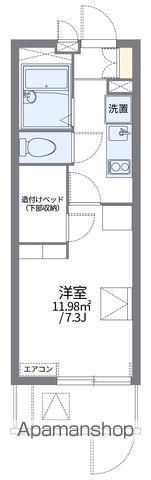 レオパレスサウスリー(1K/1階)の間取り写真