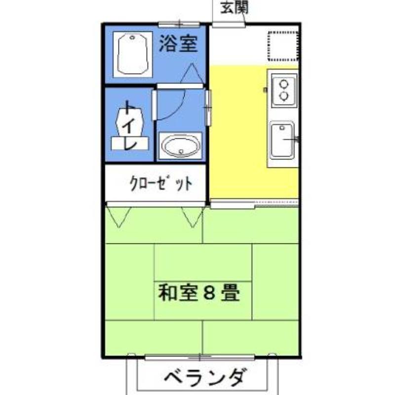 ラフォンテ・チャオ4TH(1K/2階)の間取り写真