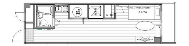 ライオンズガーデン池田山(ワンルーム/2階)の間取り写真
