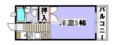 アーバンライフ高屋II(1K/1階)の間取り写真