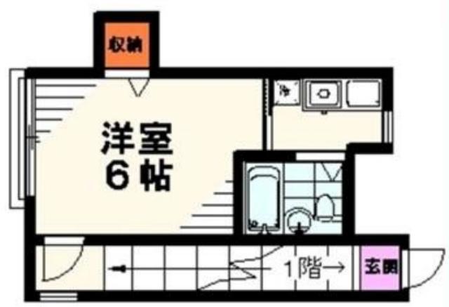 メゾン・ド・ジョナサン(1K/2階)の間取り写真