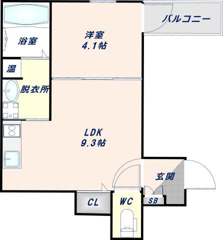エヌアンドエスヴィラIII(1LDK/1階)の間取り写真