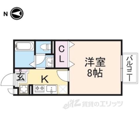 ふぁみーゆ(1LDK/2階)の間取り写真