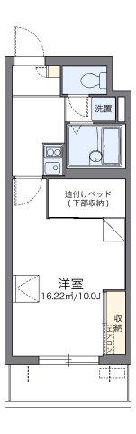 レオパレスパルコートD(1K/1階)の間取り写真