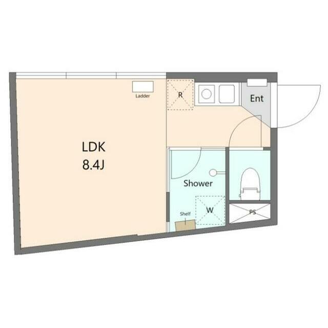 エストラルゴ西小山II(ワンルーム/3階)の間取り写真