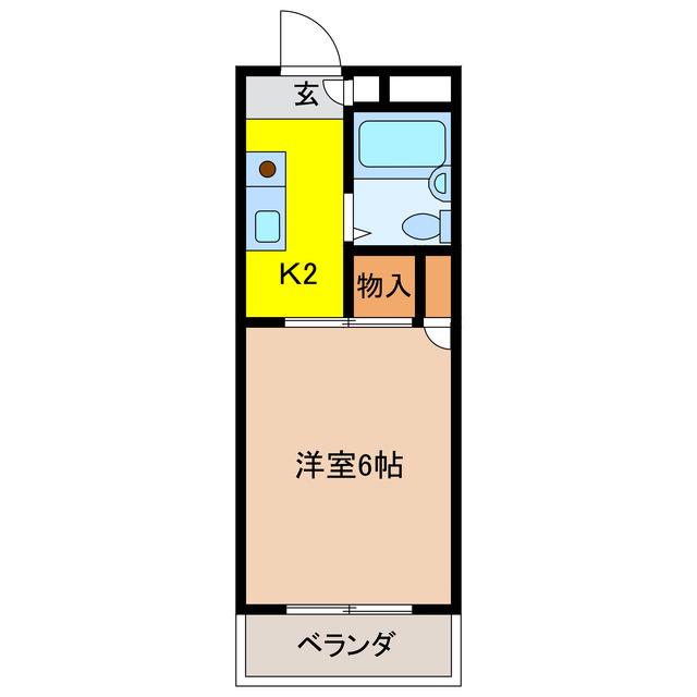 コーポM・A・S(1K/3階)の間取り写真