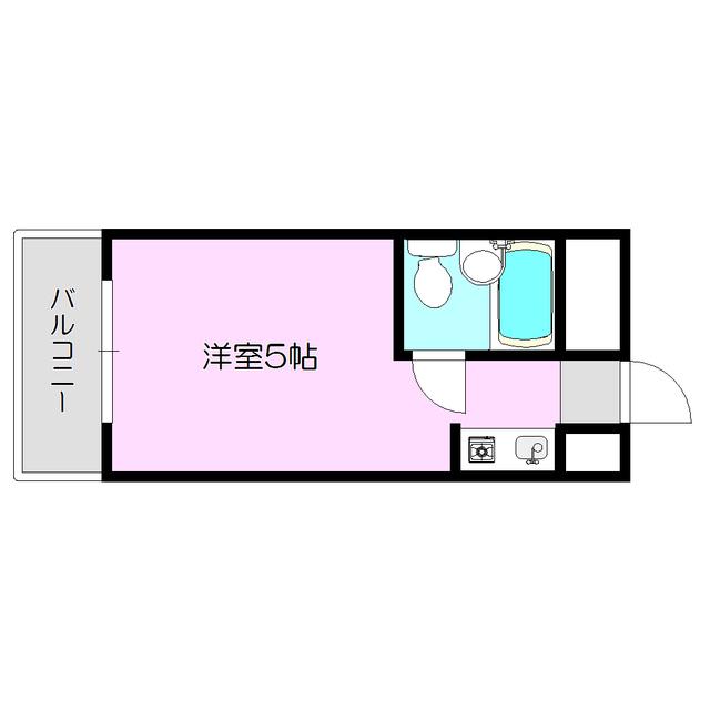 ルミエール淡路イースト(ワンルーム/5階)の間取り写真