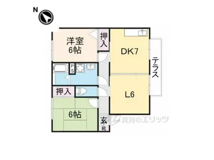 TIERADELSOL(3DK/2階)の間取り写真