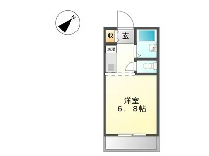 MATSUKAZE(1K/2階)の間取り写真