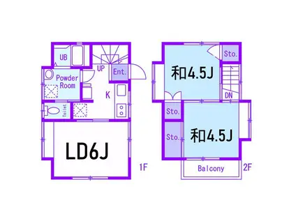 MORIKI RENT HOUSE(3K/1階)の間取り写真
