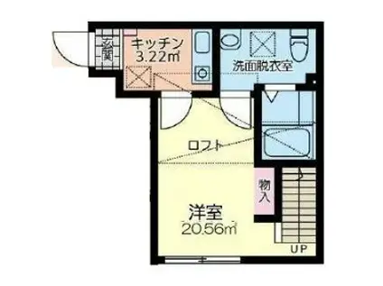 フォーマルハウト二俣川II(1K/2階)の間取り写真