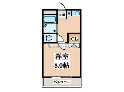 サニーコート1番館(1K/2階)の間取り写真