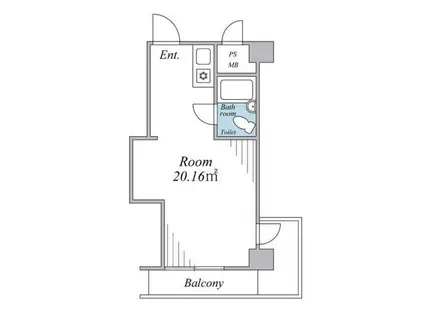 東京ベイビュウ(ワンルーム/3階)の間取り写真