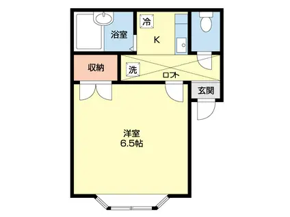 αNEXT荒巻神明町(1K/2階)の間取り写真