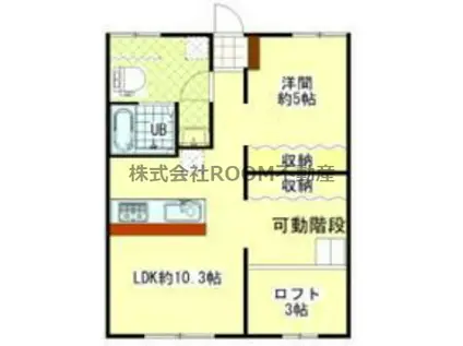 CATBOX TADEIKE B棟(2LDK/1階)の間取り写真