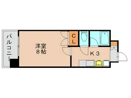 プレアール原田II(1K/7階)の間取り写真