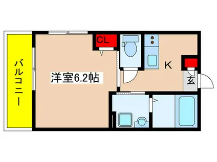 磯子2丁目共同(1K/1階)の間取り写真