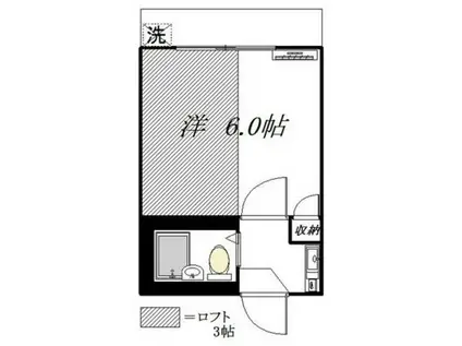 コーポ明大前(1K/2階)の間取り写真