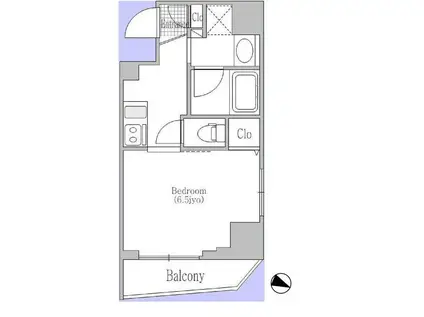 新神保町ビル(1K/4階)の間取り写真