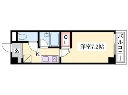 APA北町(1K/5階)の間取り写真