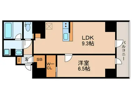 VORT飯田橋レジデンス(1LDK/7階)の間取り写真