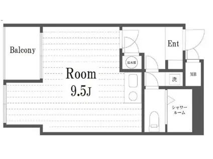 コリンズ86ビル(ワンルーム/2階)の間取り写真