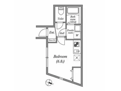 LUORE田端(ワンルーム/5階)の間取り写真