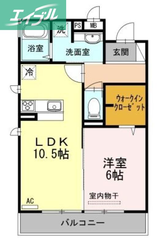 グラン シイズ(1LDK/3階)の間取り写真