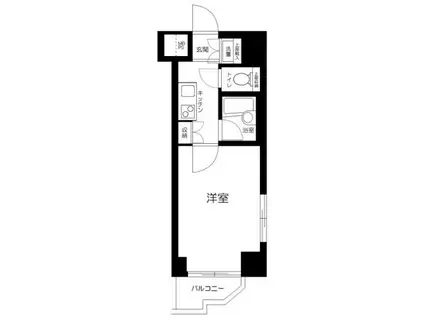 ルーブル野方三番館(1K/3階)の間取り写真