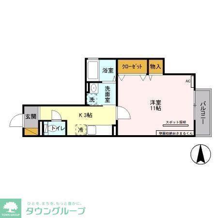 コトータカイチ(1K/1階)の間取り写真