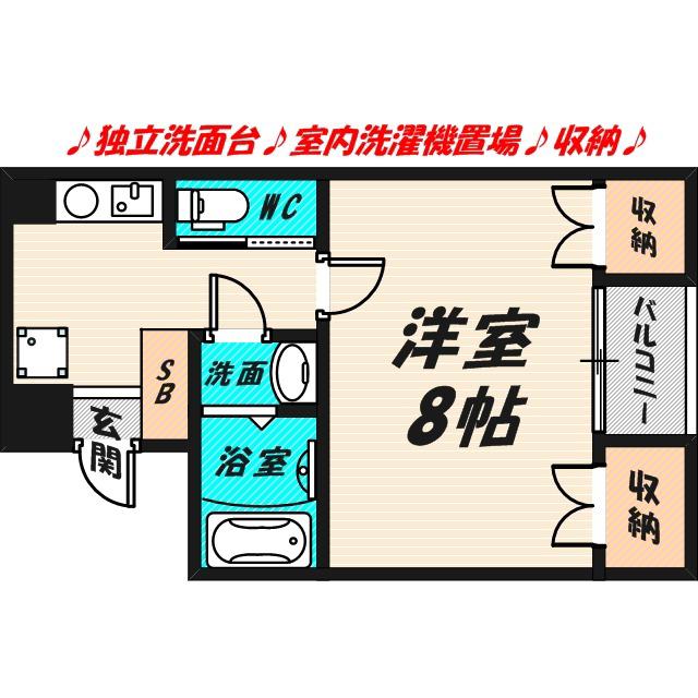 セレブ千林大宮(1K/1階)の間取り写真