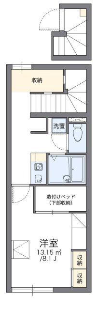 レオパレス和T&R(1K/2階)の間取り写真
