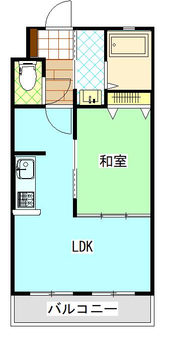 プレジール(1LDK/1階)の間取り写真