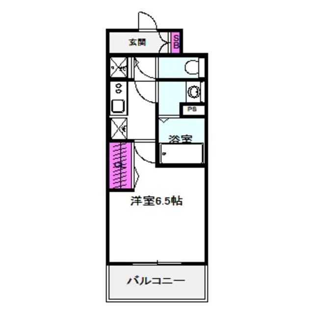 アドバンス大阪バレンシア(1K/8階)の間取り写真