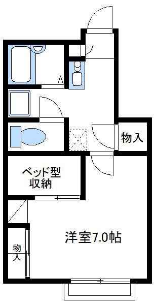 レオパレスYOSHINO(1K/1階)の間取り写真
