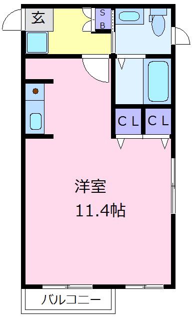NM・ONZE(1K/2階)の間取り写真