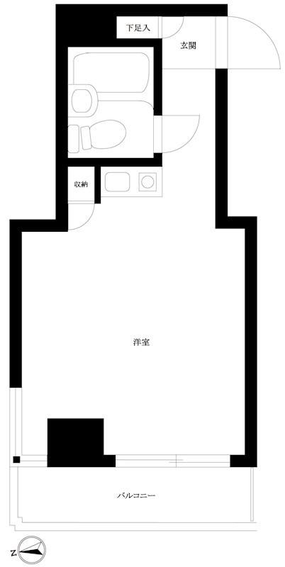 ミリオンコート中村橋(ワンルーム/2階)の間取り写真
