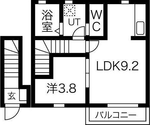 SOLEIL HINAII・III(1LDK/2階)の間取り写真