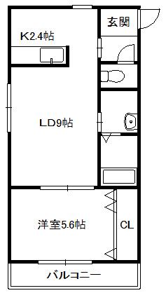 プエルタ中島公園(1LDK/1階)の間取り写真